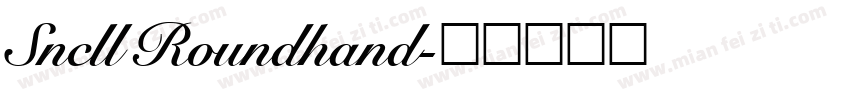 Sncll Roundhand字体转换